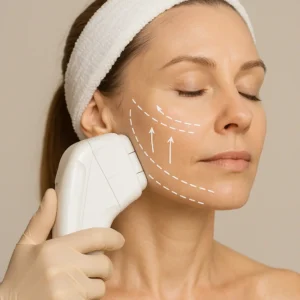 Woman having HI-FU to reduce wrinkles call LA LIPO Bournemouth Now!