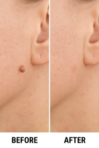 Skin tags removal Bournemouth before and after