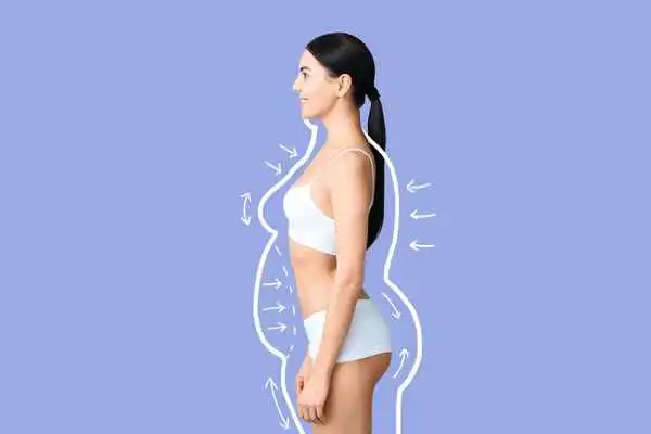 image of woman experiencing fat reduction treatment Bournemouth